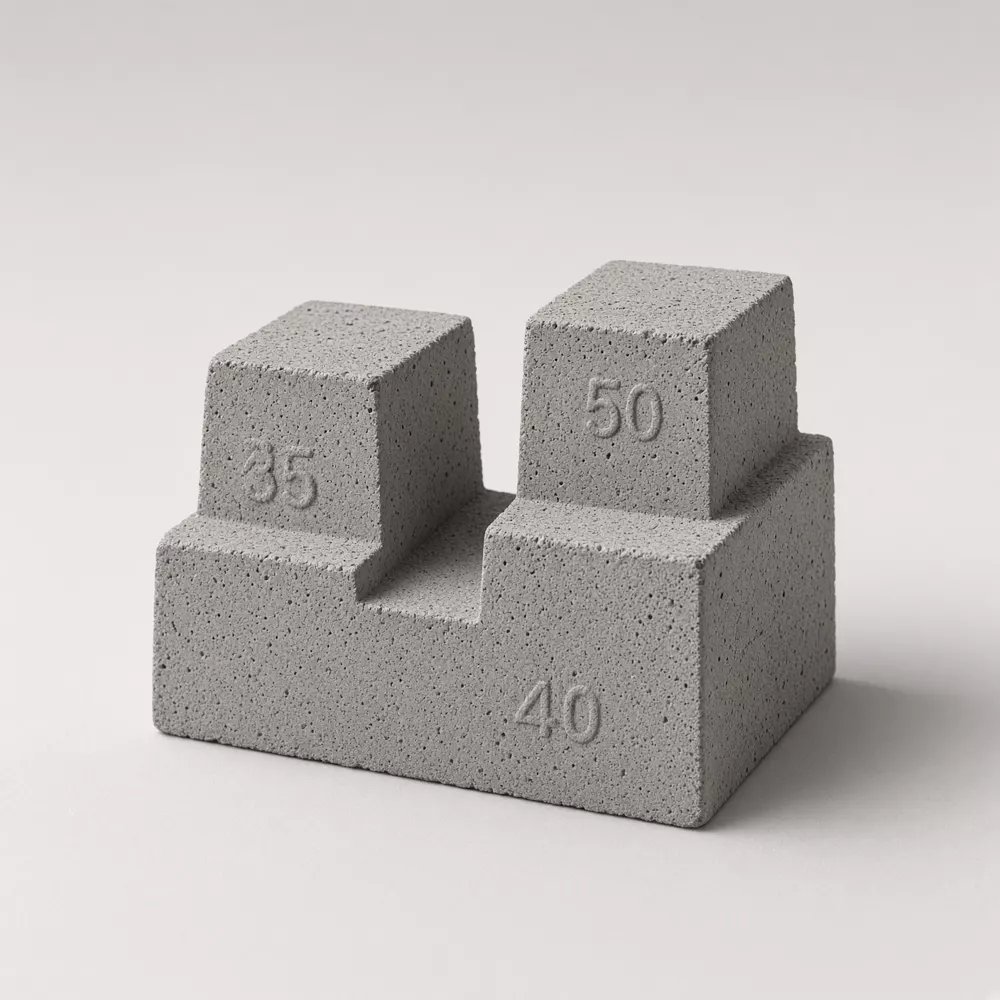 CPME30-35-40, Cale ponctuelle multi-enrobage, cale en béton fibré